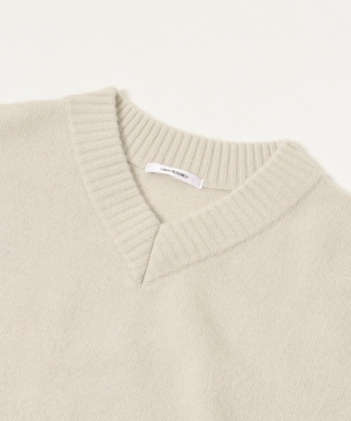 URBAN RESEARCH ニット セーター カシミヤ混強縮Vネックニット