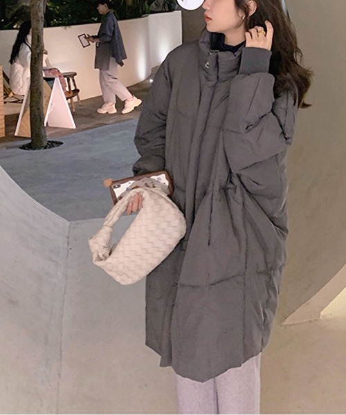 1336♡スナイデル シンダウンブルゾンロングコート【0】ベージュ カジュアル BLANC FICELLE ダウンコート ダウンジャケット 中綿 ロングコート