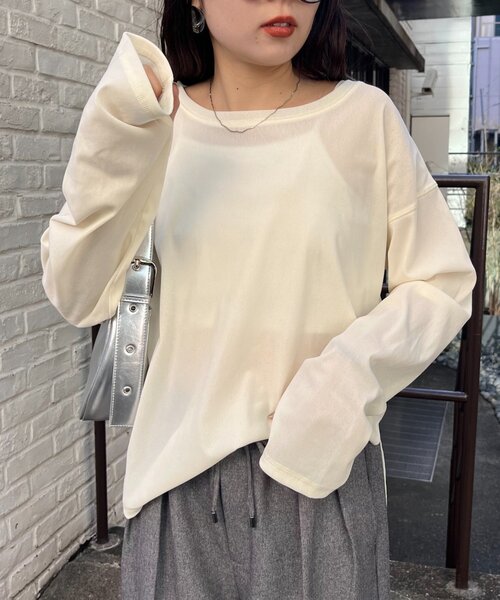 CIAOPANIC TYPY tシャツ サイドスリットシアーフロッキーベロア