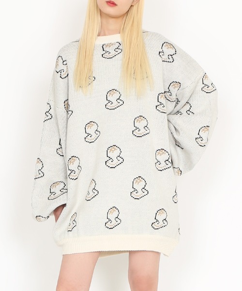 PUNYUS（プニュズ） ニット セーター もち総柄ニット レディース