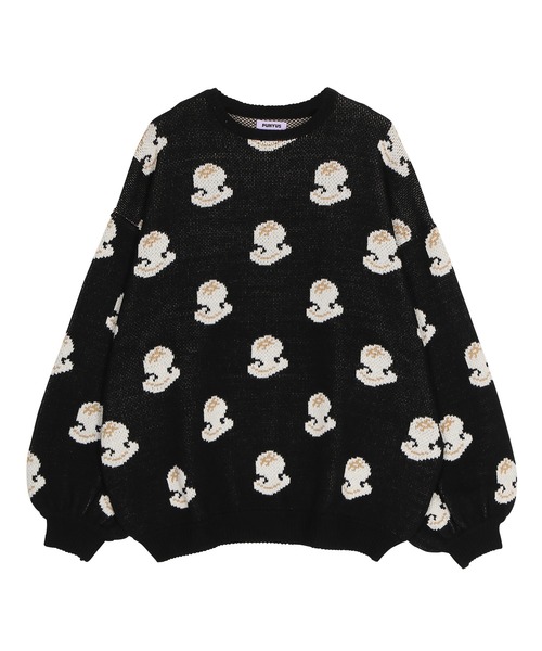 PUNYUS（プニュズ） ニット セーター もち総柄ニット レディース