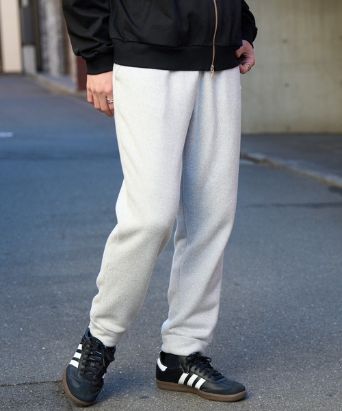 ALWEL フリース ペグパンツ モカ ALWEL フリース ペグ パンツ,Mocha – Navyblue
