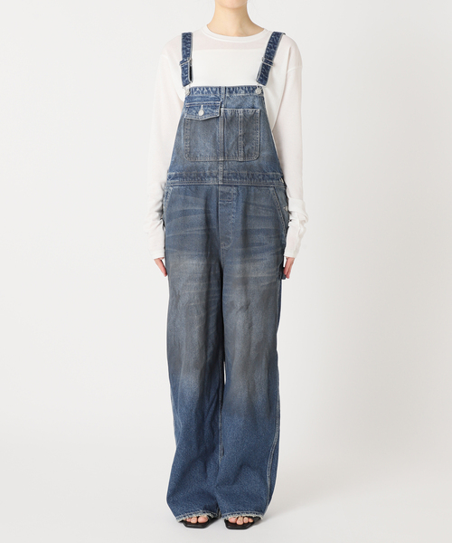 Bonum（ボナム）の「デニムワイドサロペット（サロペット