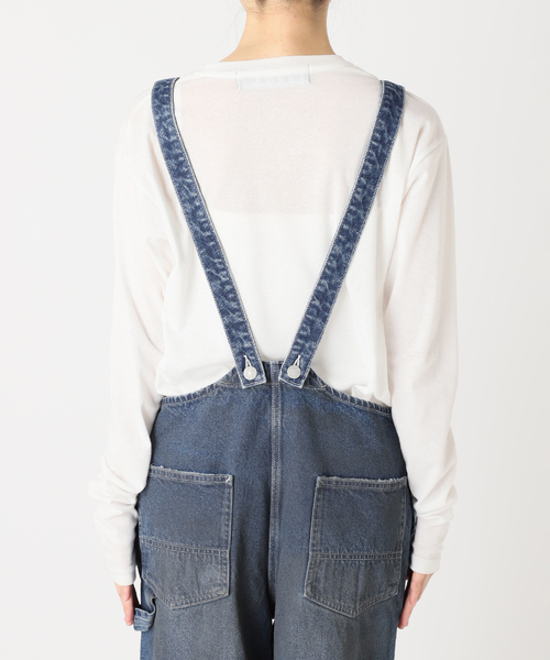 Bonum　ボナム　デニムワイドサロペット Bonum（ボナム）の「デニムワイドサロペット（サロペット