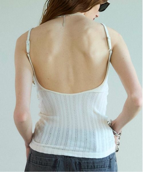 MAISON SPECIAL（メゾンスペシャル） キャミソール Cup In Jersey Lace