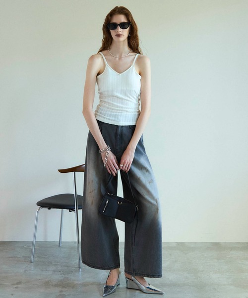 maison special レースキャミソール Cup In Jersey Lace Camisole/カップインジャージレースキャミソール