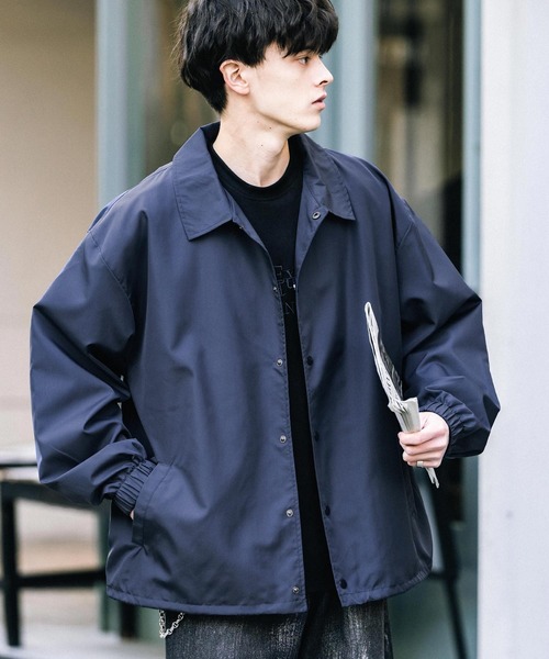 OUTERKNOWN ダークブルー コーチジャケットSサイズオーガニックコットン 全5色【BLUCO/ブルコ】2024SS「60/40 Chin Strap Coach Jacket