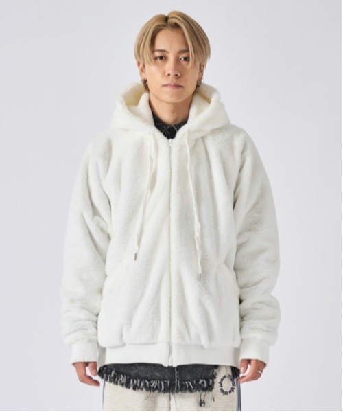 RE730 ブルゾン アウター 「RE730」もこもこ フェイクファー ブルゾン