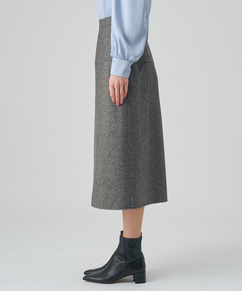 ANAYI ツイードスカート ANAYI スカート グリーンプレイドツイード : ZOZOTOWN Yahoo!店