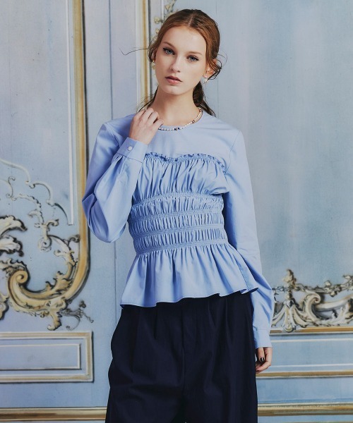 新品タグ付き♡ビスチェレイヤードブラウス LE CIEL BLEU（ルシェルブルー） ブラウス シャツ ビスチェレイヤード
