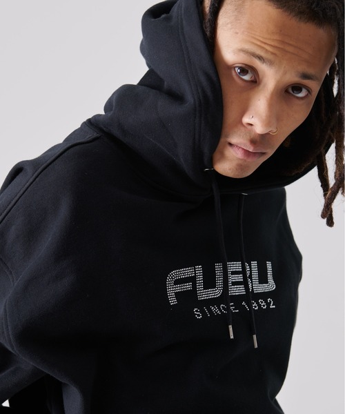 FUBU パーカー フブ BIG ブランド ロゴ 刺繍 長袖 プルオーバー