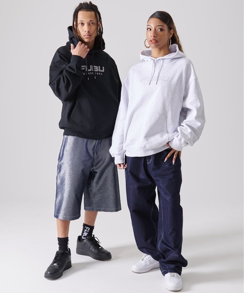 FUBU パーカー 3xl FUBU Men's & Big Men's Long Sleeve FB Logo Fleece Hoodie