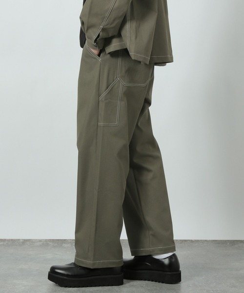 LAKOLE（ラコレ） ワイドパンツ パンツ ステッチラインストレート