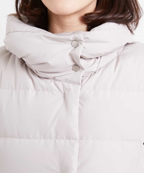 「OFUON」 ダウンコート 38 ベージュ レディース_画像2