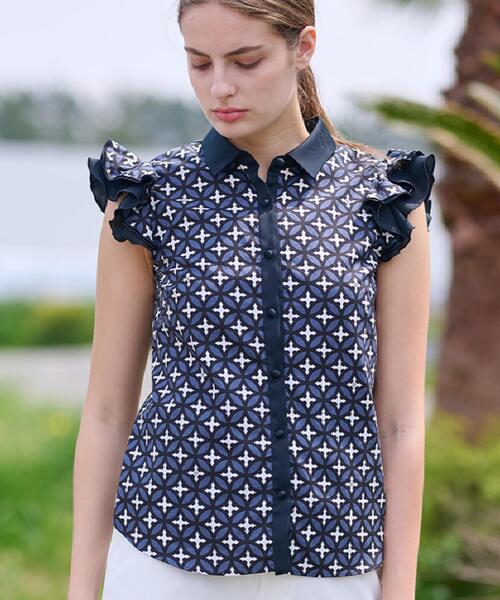 ドレステリア（DRESSTERIOR）/【大人百花春号掲載 モデル美香さん着用】オーバーラップウィングスリーブブラウス DRESSTERIOR（ドレステリア） ブラウス シャツ 「大人百花春号掲載