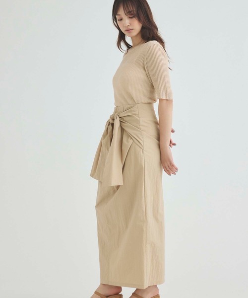 im product　巻きスカート風ロングエプロンドレス　ダークグレー ValleyMODE ジレライクエプロンドレス ブラックの卸・通販