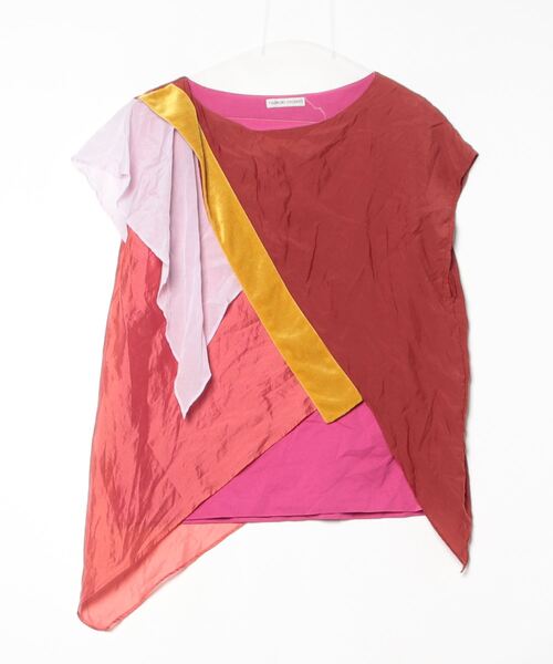 「TSUMORI CHISATO」 ノースリーブトップス 02 レッド レディース