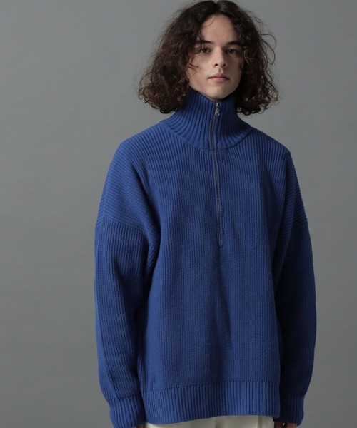 「HARE」 タートルネックニット SMALL ブルー メンズ_画像5