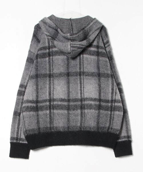 A Bathing Ape チェック柄パーカー Sサイズ A BATHING APE 「A APE」 チェック柄ニットパーカー L グレー