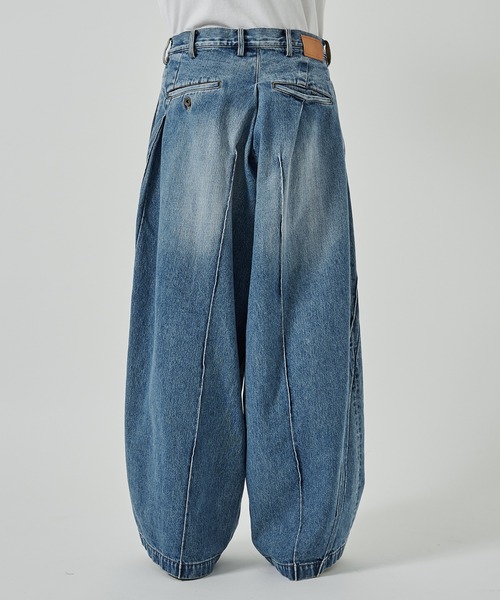 【KHOKI/コッキ】 Pleat-design pants25ss-p-04 KHOKI/コッキ] Pleat-design pants 25ss-p-04