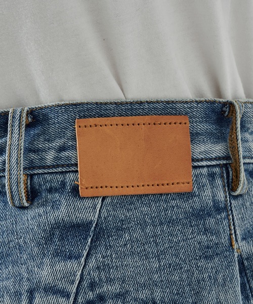 KHOKI（コッキ） ワイドパンツ ジーンズ 「KHOKI」別注 Pleat-design