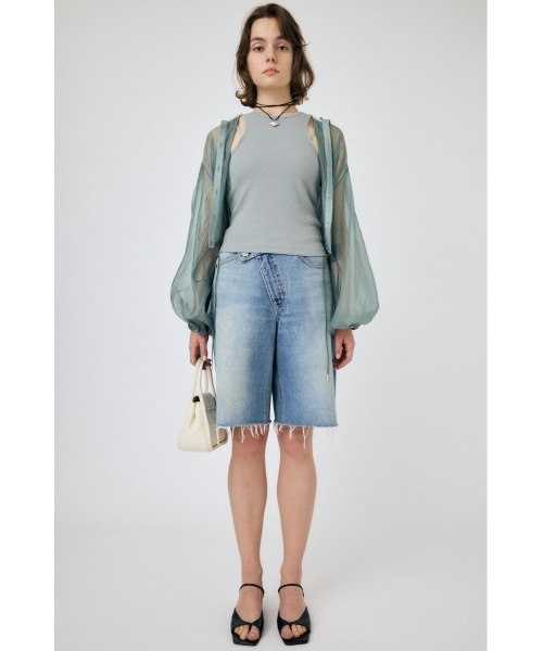 MOUSSY（マウジー） ジーンズ デニム デニムパンツ CROSS WAIST ハーフ