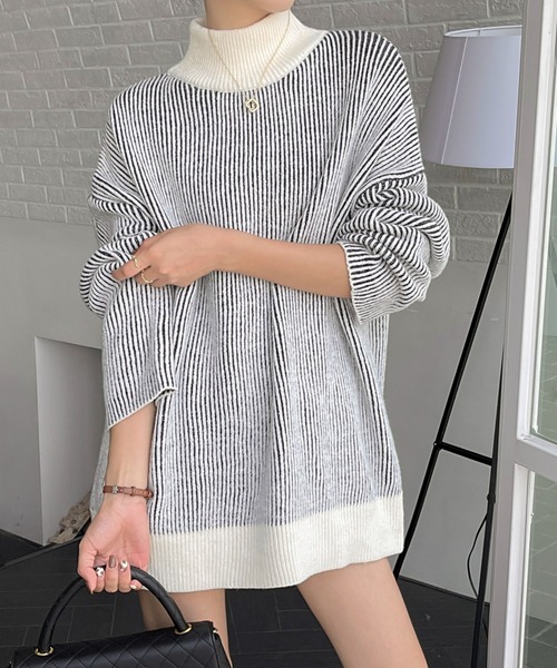 「emi+」 長袖ニット FREE モカ レディース_画像7