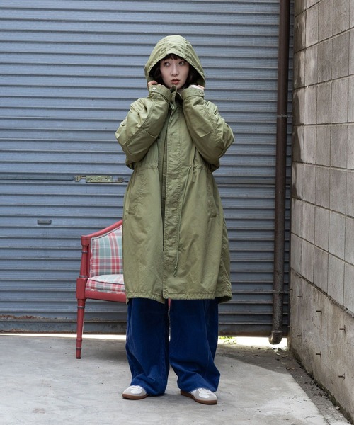 niko and…（ニコアンド） モッズコート MEDIUM カーキ レディース