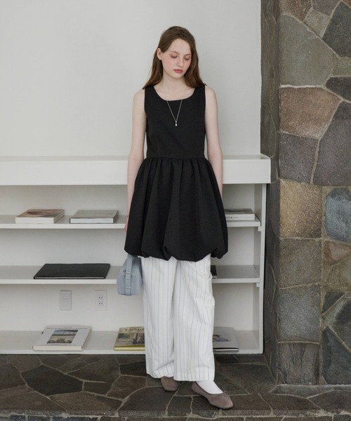 GIUNON パンツ piping pocket stripe pants / パイピングポケット