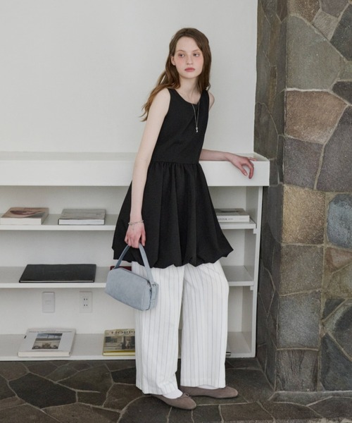 GIUNON パンツ piping pocket stripe pants / パイピングポケット