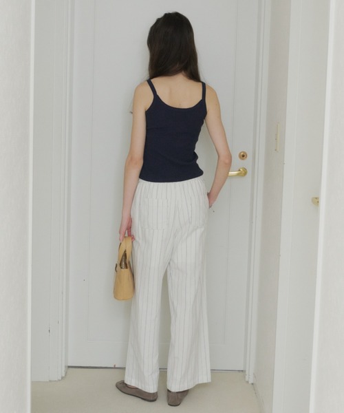 GIUNON パンツ piping pocket stripe pants / パイピングポケット