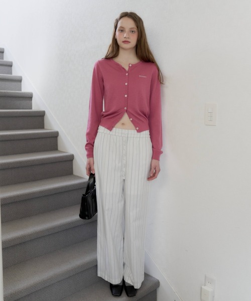 GIUNON パンツ piping pocket stripe pants / パイピングポケット