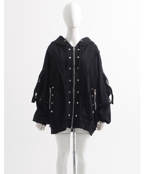 ⭐️本日限定価格⭐️ililil【イルイルイル】ログイン完了！！ぱ～か～ 黒 ililil パーカー 「ililil/イルイルイル」黒翼の堕天使に転生