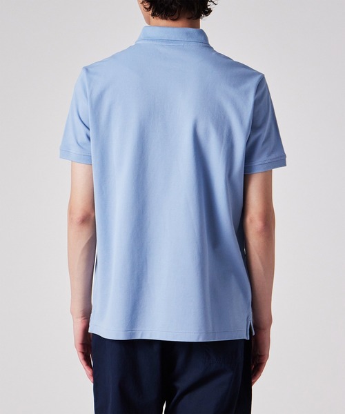 未使用 ポールスミス マルチカラースポット 高通気性 半袖ポロシャツ L 薄青 Paul Smith（ポール・スミス） ポロシャツ メンズ 半袖 ルームウェア