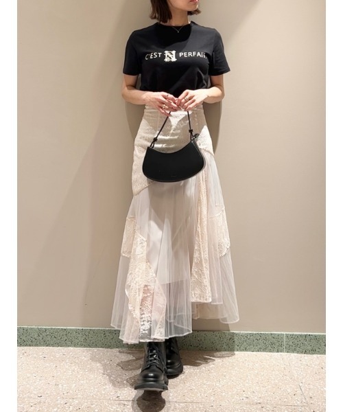 SNIDEL 「SNIDEL」 半袖Tシャツ FREE ホワイト レディース