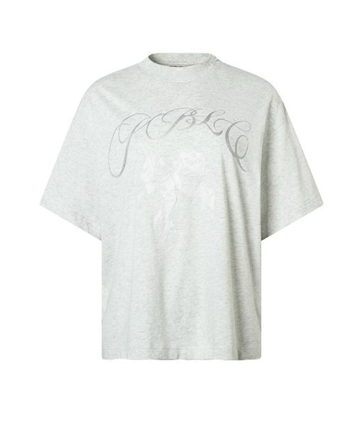 DIAVEL tシャツ 半袖 前プリントリボン半袖Tシャツ レディース