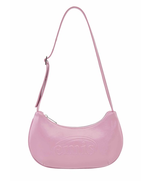 EMIS EMBOSSED MINIBAG ブラック emis ショルダーバッグ バッグ EMBOSSED MINI BAG レディース