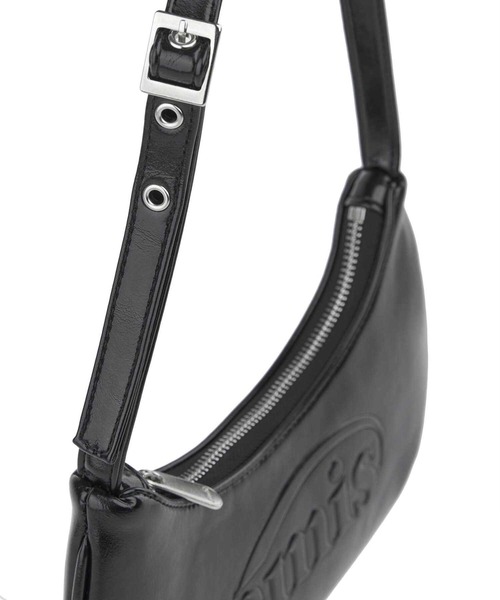 EMIS EMBOSSED MINIBAG ブラック emis ショルダーバッグ バッグ EMBOSSED MINI BAG レディース