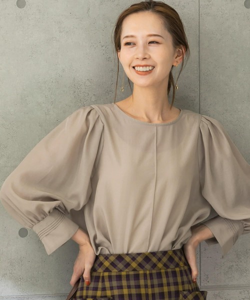 「URBAN RESEARCH ROSSO」 7分袖ブラウス FREE ベージュ レディース