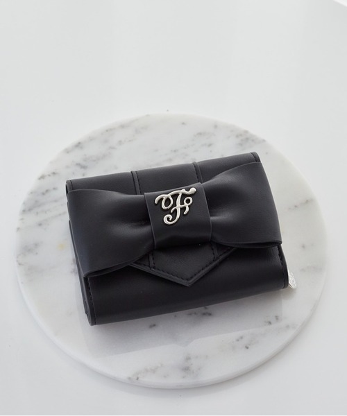 【美品】ベルトリボンミニウォレット メゾン ド フルール メゾン ド フルール Maison de FLEUR ベルトリボンミニ