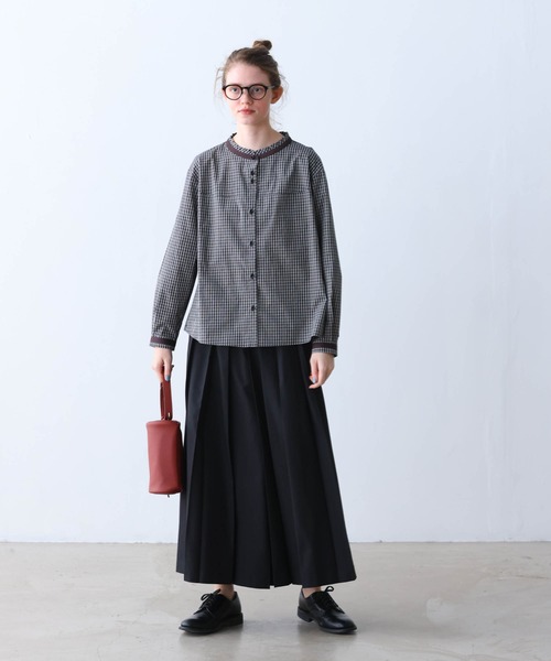 KELEN 刺繍カラーブラウス Kelen ブラウス シャツ 「KELEN / ケレン」 フラワーレースプル