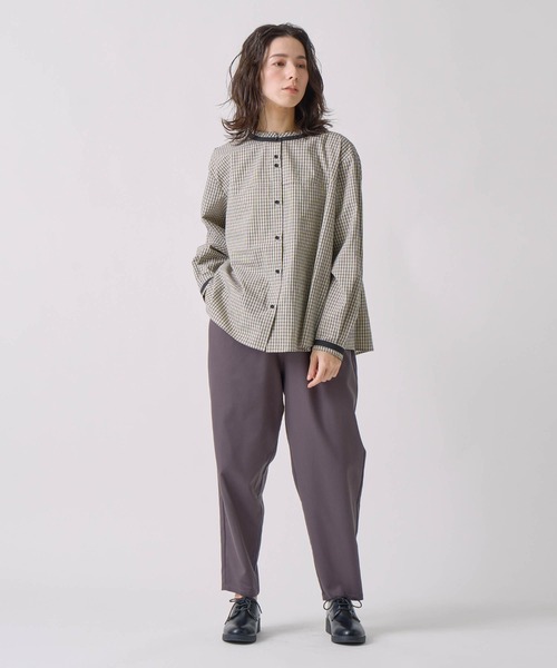 KELEN 黒ブラウス Kelen ブラウス シャツ 「KELEN / ケレン」 バックプリーツ
