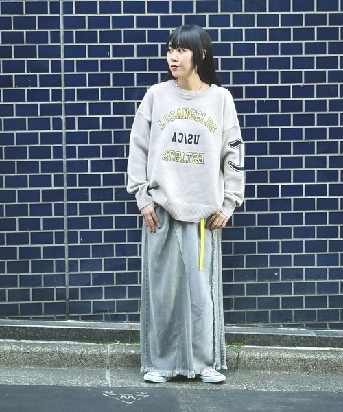 niko and…（ニコアンド） 長袖ニット FREE キャメル レディース