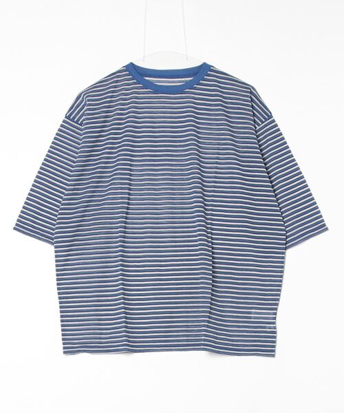 「6」 半袖Tシャツ FREE コバルトブルー レディース