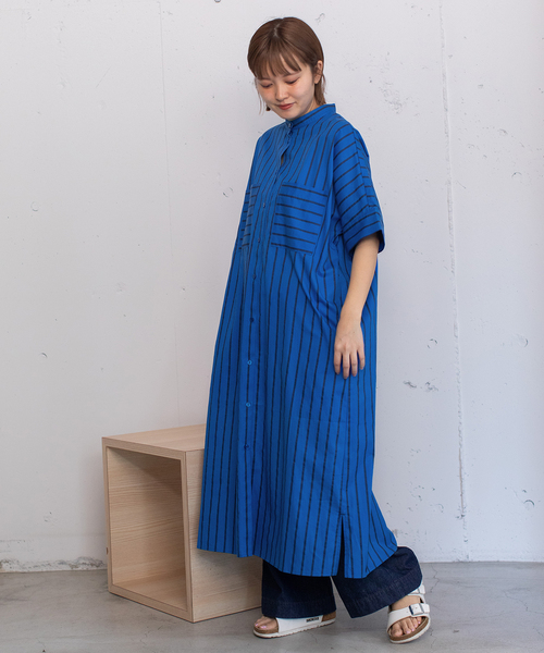 POU DOU DOU（プードゥドゥ） ワンピース ストライプアウトポケット