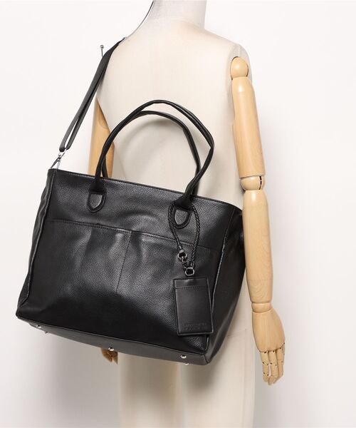 NICOLE CLUB FOR MEN ベルト シュリンクレザー2WAYトート