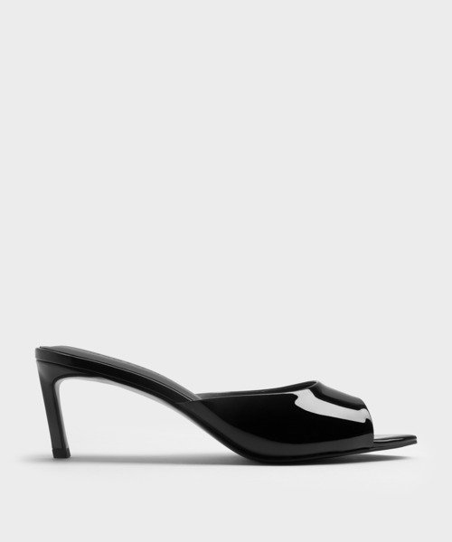 CHARLES ＆ KEITH（チャールズ&キース） サンダル ミュール パテント