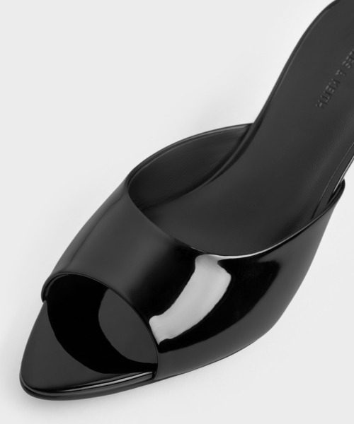 CHARLES ＆ KEITH（チャールズ&キース） サンダル ミュール パテント
