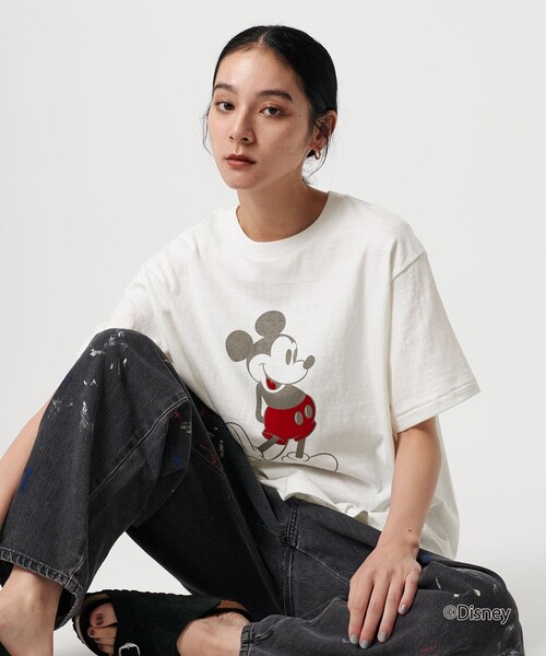 AMERICANA tシャツ 「Americana」Disney/プリントTシャツ