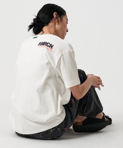 AMERICANA tシャツ 「Americana」Disney/プリントTシャツ